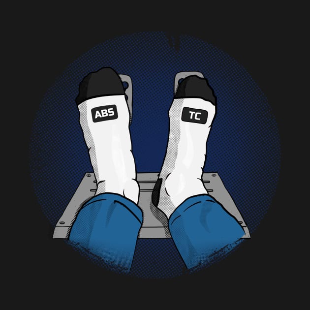 ABS - TC - Sim Racing Socks. Racing & Sim Racing. Motorsport Collection. by rimau