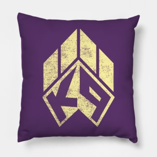 K9 Vintage Logo (Bright) Pillow