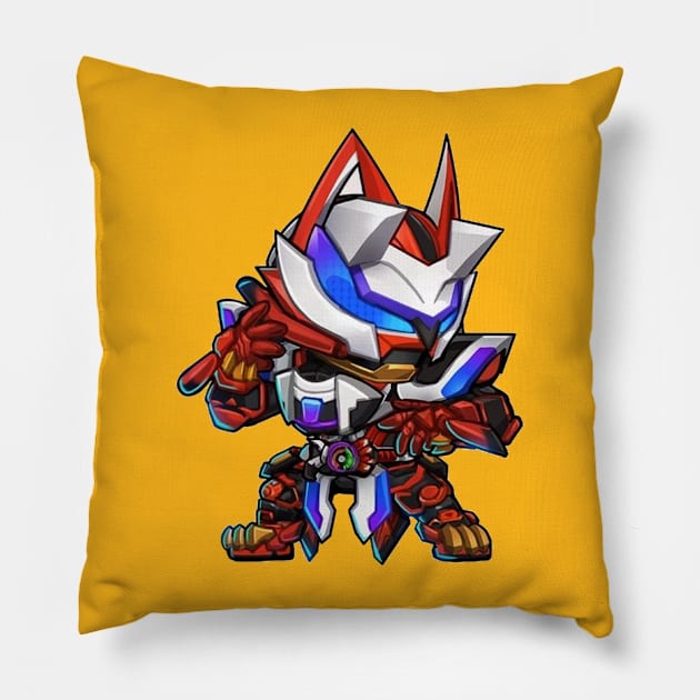 kamen rider Pillow by mprokolo corgi