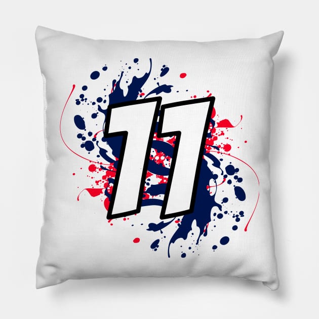 Perez Driver Number Pillow by GreazyL