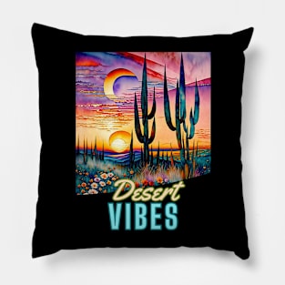 Desert Vibes (Saguaro artwork) Pillow
