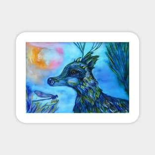 Deer Dragon Fairy Creature Magnet