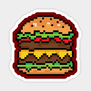 BURGER pixelart Magnet