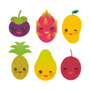 Cute Exotic Fruits T-Shirt