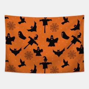 Halloween Spooky Pattern Tapestry