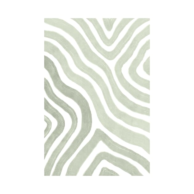 Sage green flow lines by VectoryBelle