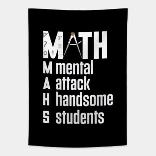 Math fun meme gift idea for lazy students who hate math subject Tapestry