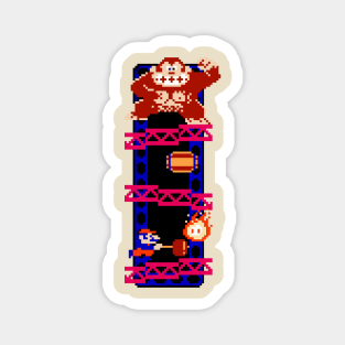 Monkey Kong Retro Pixel Tee Magnet