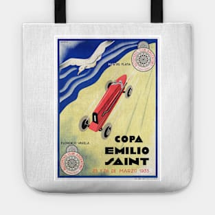 Vintage Travel Poster Argentina Copa Emilio Saint Tote