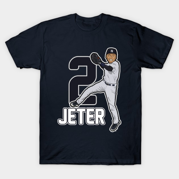 Side Hustle Yankees Captain Jeter T-Shirt