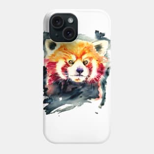 Red panda watercolor Phone Case