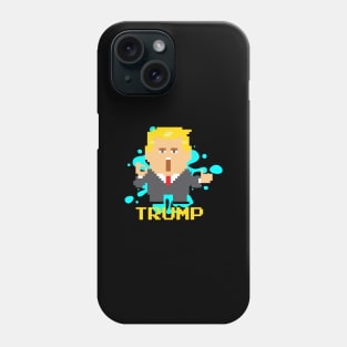 President Trump Pixel Character Phone Case