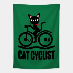 Cat Cyclist Tapestry