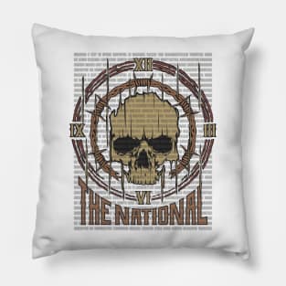 The National Vintage Skull Pillow
