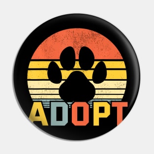 Rainbow Adopt A Dog Pin