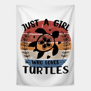 Just a girl who loves Turtles Tapestry