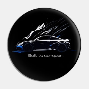 Black Supercar Design Pin