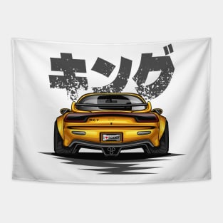 RX7 Wide Body (Gold Shine) Tapestry