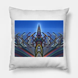 The Light at the End of the Tunnel Goes Somewhere Over the Rainbow Pillow