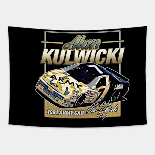 Alan Kulwicki Army Car 90s Retro Tapestry