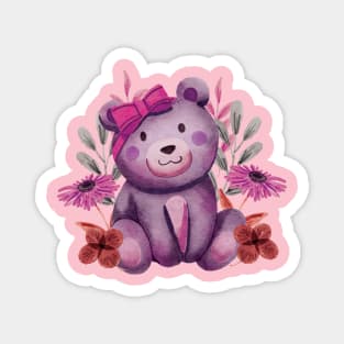 Pink bear Magnet