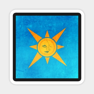 "Sun Shining/Moon Sleeping" symbol design products Magnet