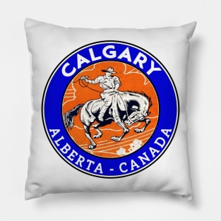 Calgary Alberta Canada Cowboy Horse Stampede Rodeo Pillow