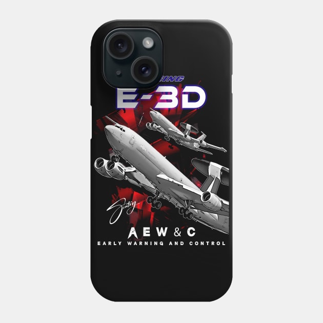 Boeing E-3 Sentry  AEW&C Aircraft Phone Case by aeroloversclothing