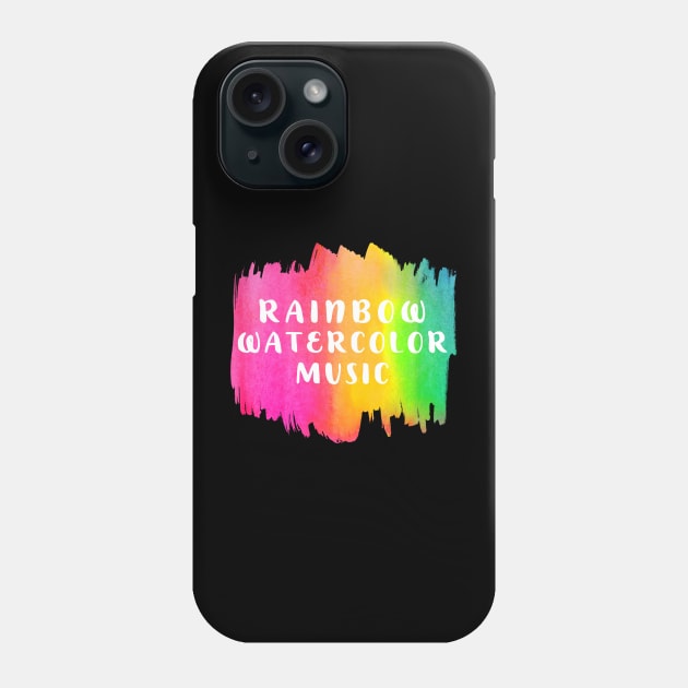 Rainbow Watercolor Music Notes Multipack Funny Phone Case by BangsaenTH