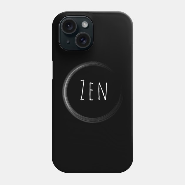 Zen White Phone Case by emma17