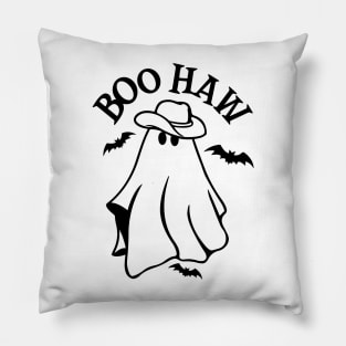 BOO Haw Halloween Ghost Pillow