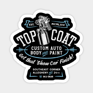 Top Coat Custom Car Paint Shop Magnet