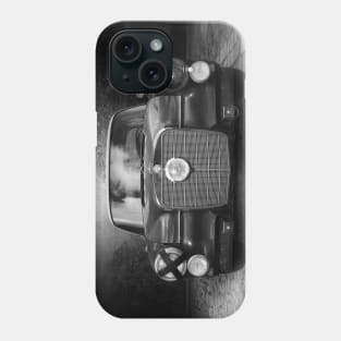 mercedes, oldtimer - black white Phone Case