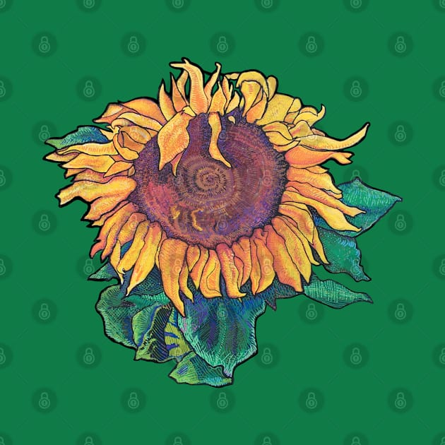 Big Sunflower Moderna by NoCoBirds