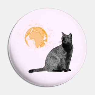 Cats Rule The World Pin