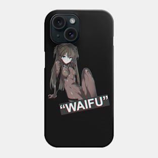 Evangelion Asuka Langley Glitch Waifu Phone Case