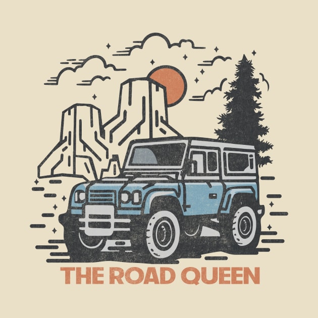 The Road Queen in Yosemite by Tees For UR DAY