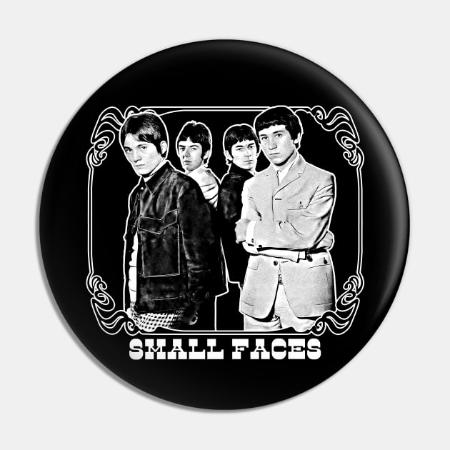 Small Faces / Original Retro Fan Design Pin by DankFutura