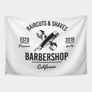 Barbershop print Tapestry