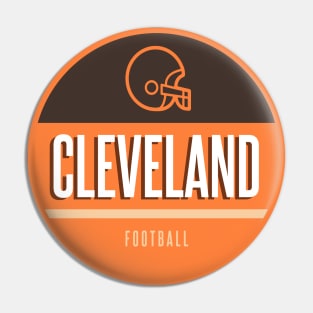 Cleveland retro football Pin