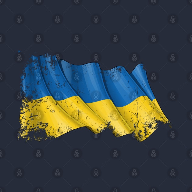 SLAVA UKRAINI GRUNGE FLAG by spicoli13