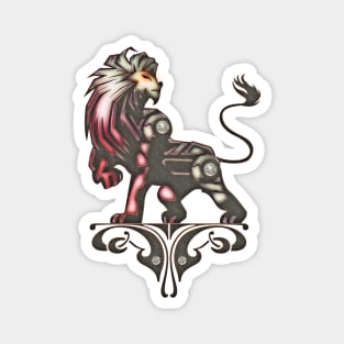 Awesome fantasy lion Magnet