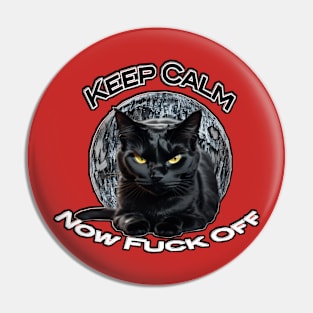 Black cat Pin