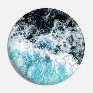 Dark-Light Ocean Waves Pin