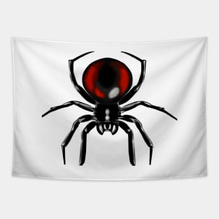 Cute Black Widow Spider Drawing Tapestry