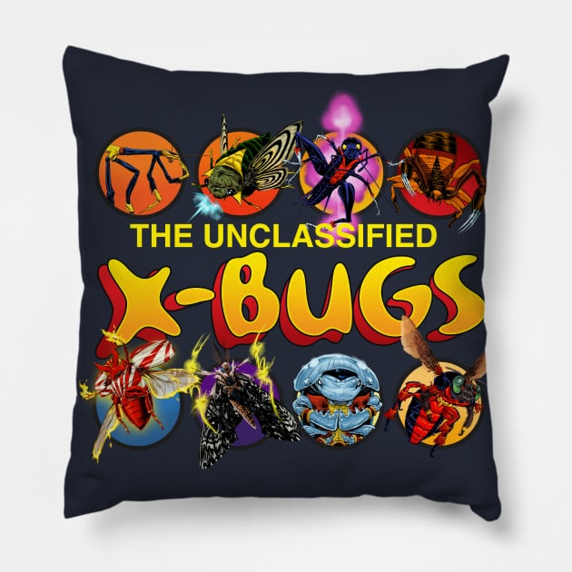 X-BUGS Pillow by ThirteenthFloor