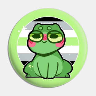 pride frog- Agender Variant Pin