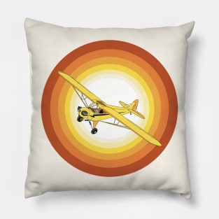 Piper Cub Sunset Pillow