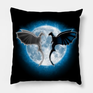 Moon Dragons Pillow