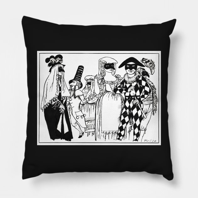 Masquerade ball Pillow by FrisoHenstra